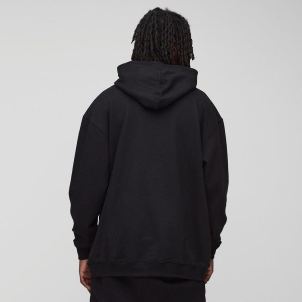 Oversized Ghost Band License Printed Hoodie - Image 2