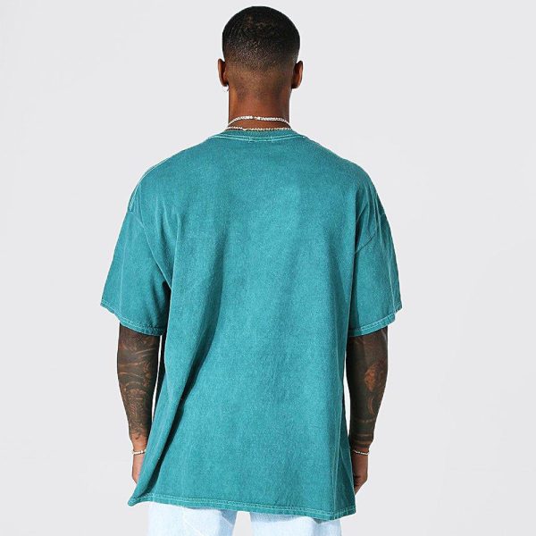 Oversized Washed Dove Graphic T-Shirt - Image 2